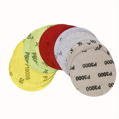 60pcs 5.08cm Wet Dry Sanding Disc - 2000-10000 Grit Grinding Wheel