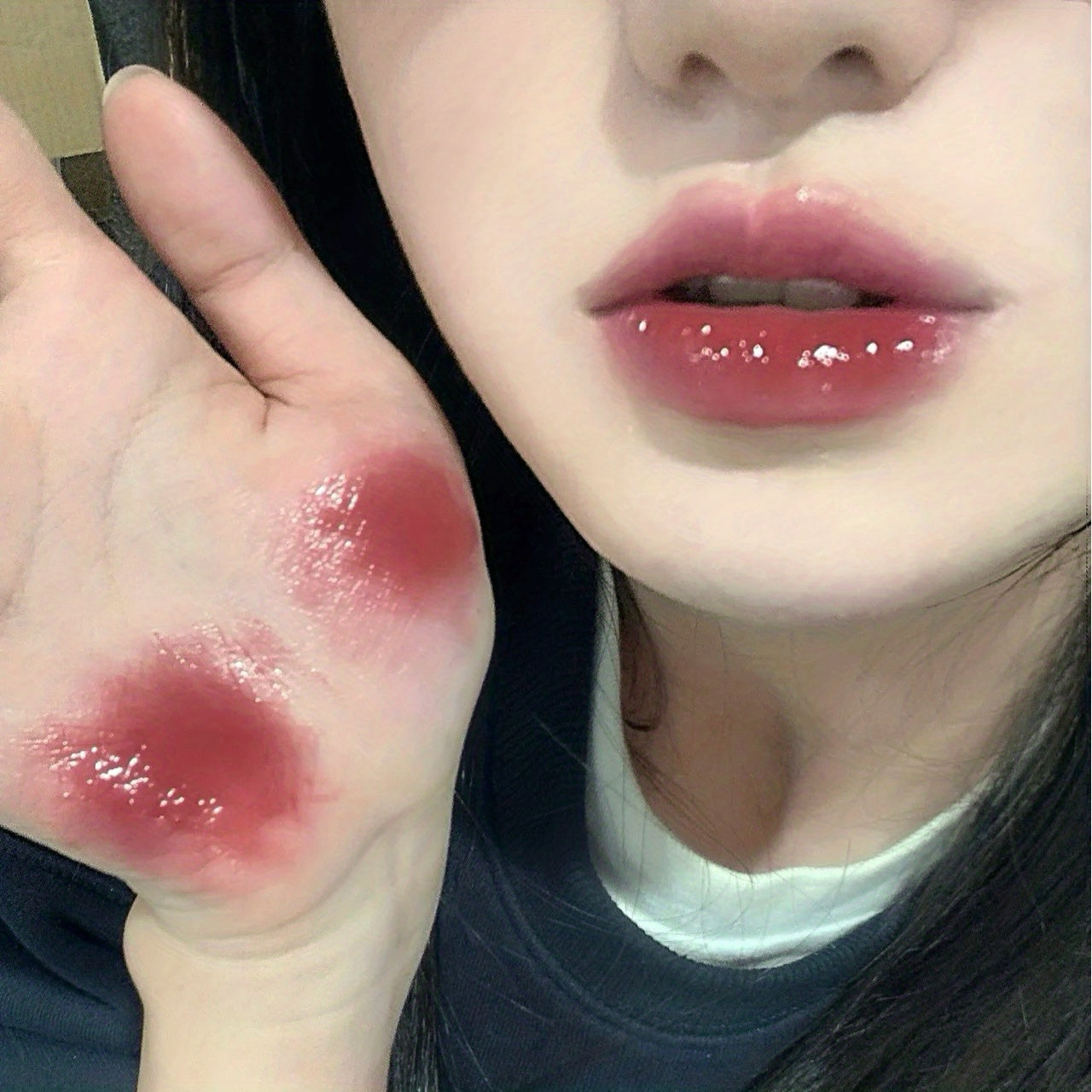 Diamond Lip Gloss Lip Stain Film Forming Long lasting Lip Tint 6 Colors