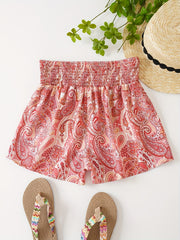 Boho Print High Waist Shorts Casual Women's Clothing