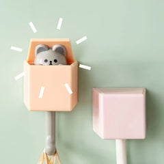 Cat Hook Punch Clothes Hook Seamless Hook Nail Animal Hook Porch Key