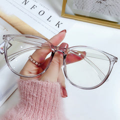 Women's Round Frame Light Blocking Glasses