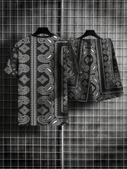 Paisley Pattern Men's 2 Piece T-shirt and Shorts Set