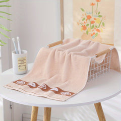 3pcs Leaf Pattern Hand Towel Soft Coral Fleece Quick Drying Absorbent Towel