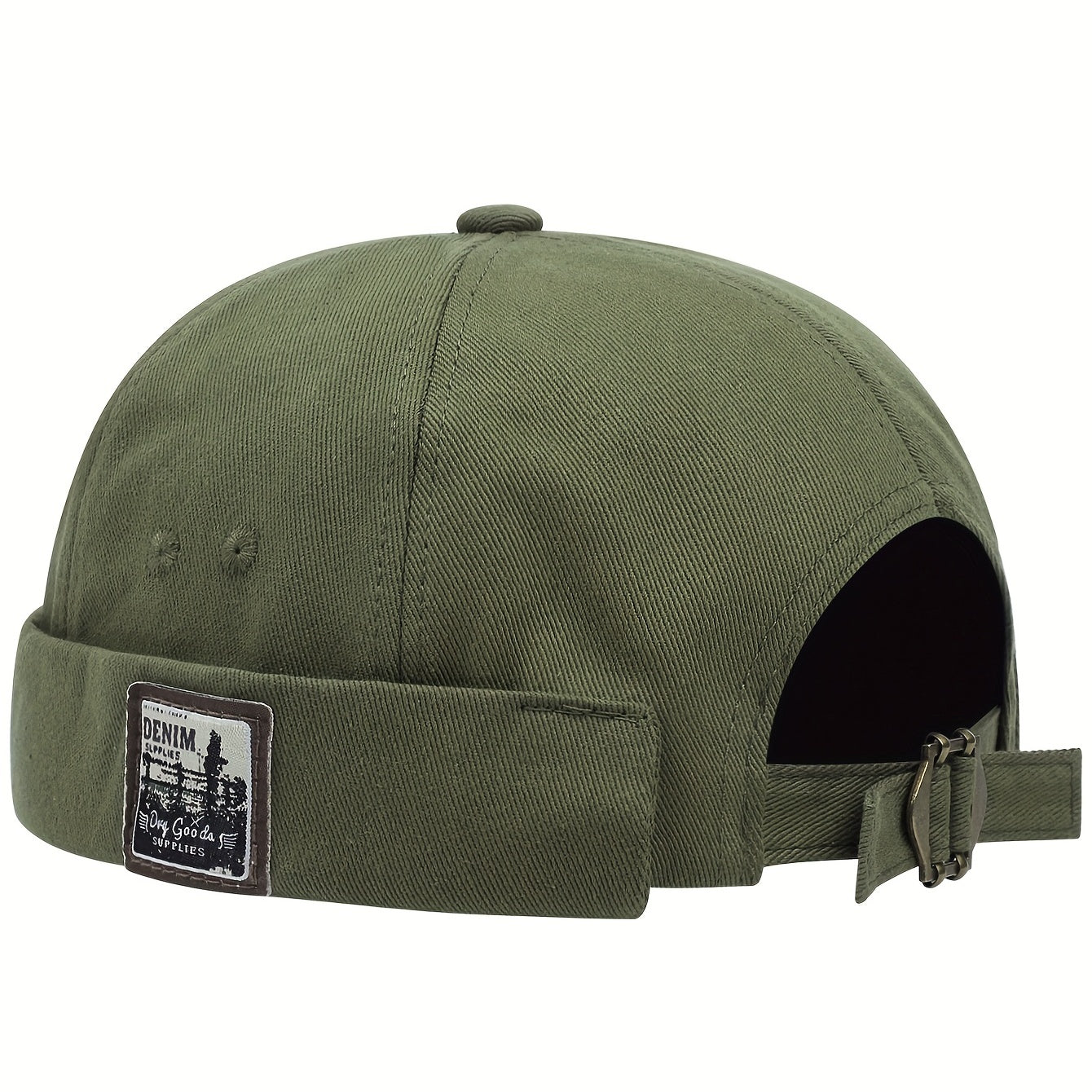 Retro Cotton Brimless Hat Cloth Label Cuff Men Women