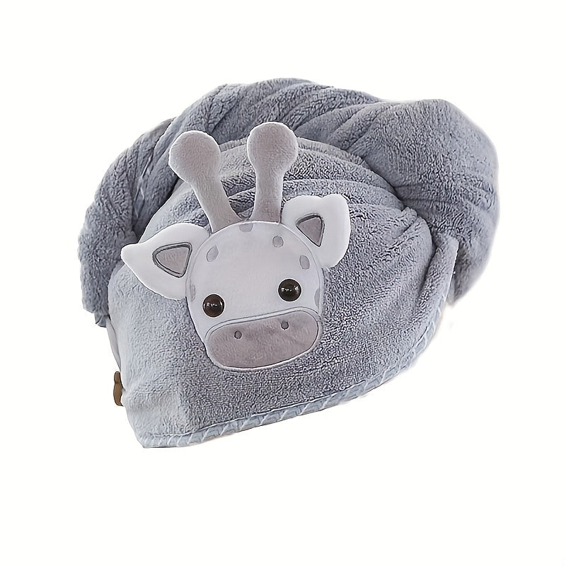 Deer Hair Drying Cap Towel Wrap Soft Cotton Hair Bonnet