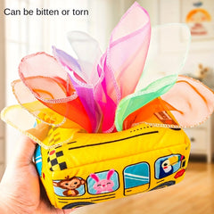 Tear-Resistant Tissue Box Toy for Infants