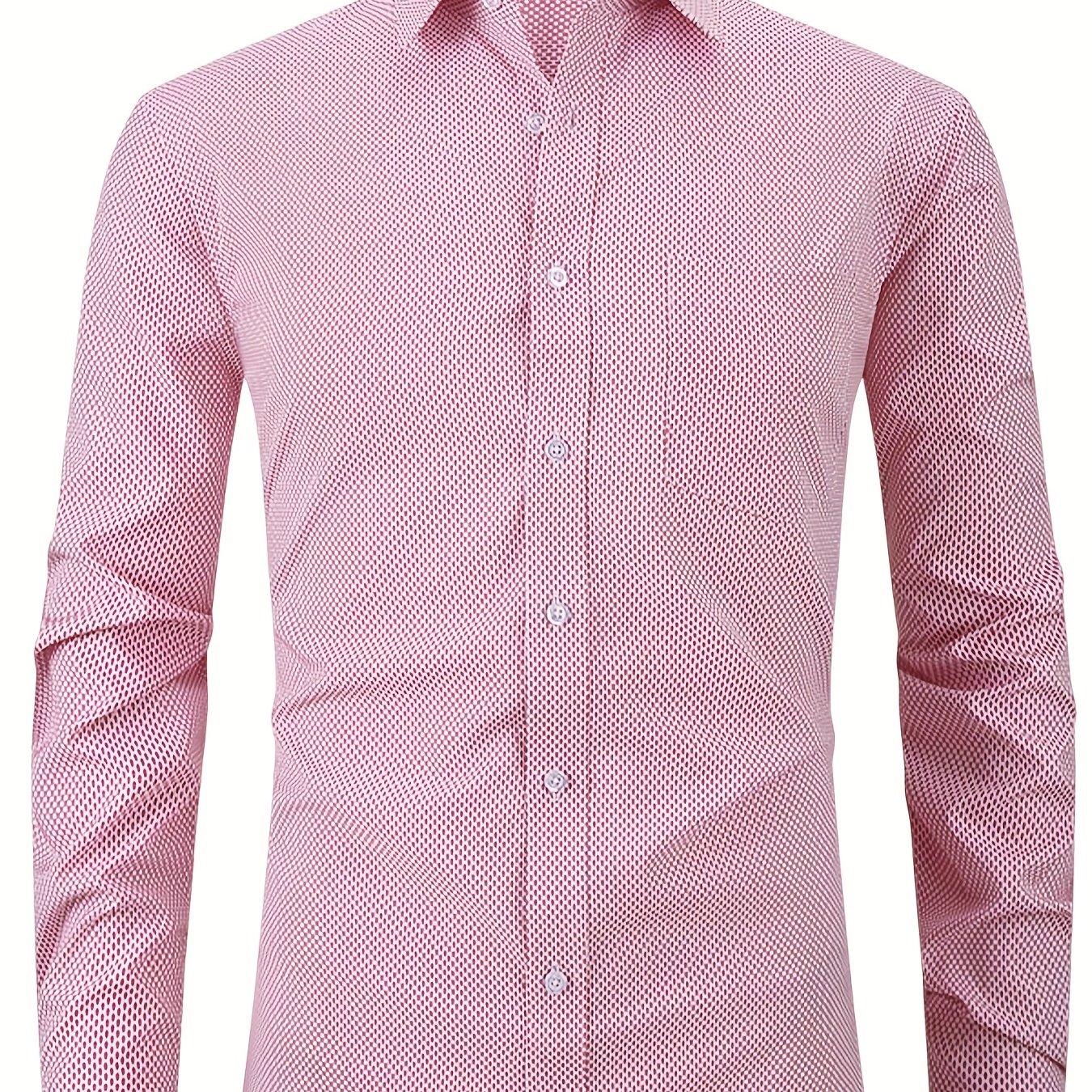 Men's Semi-Formal Dress Shirt with Chest Pocket
