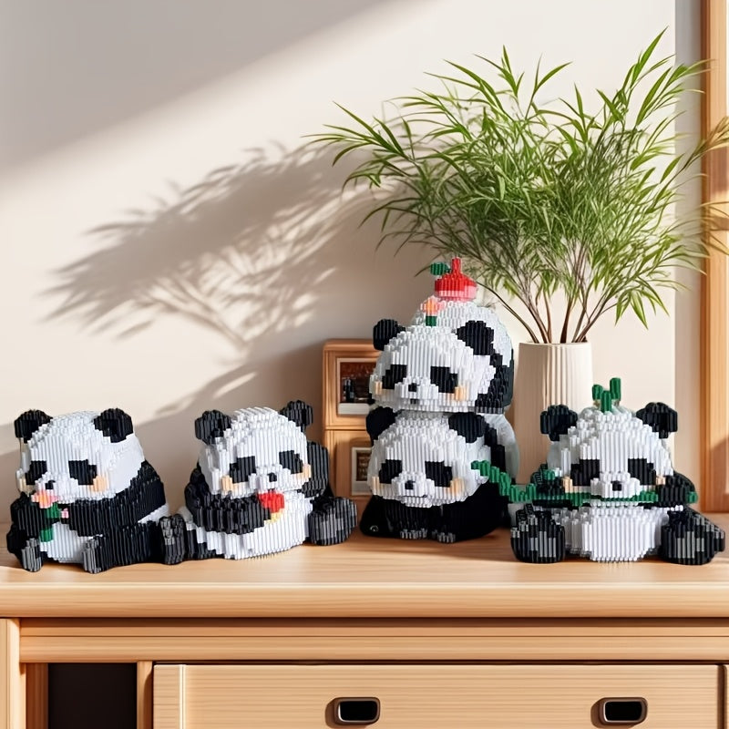 1128pcs Panda Building Block Set Chinese National Treasure DIY Construction Kit
