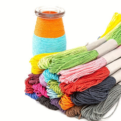 24 Colors Long Paper Rope Paste Painting DIY Material Kindergarten Decoration