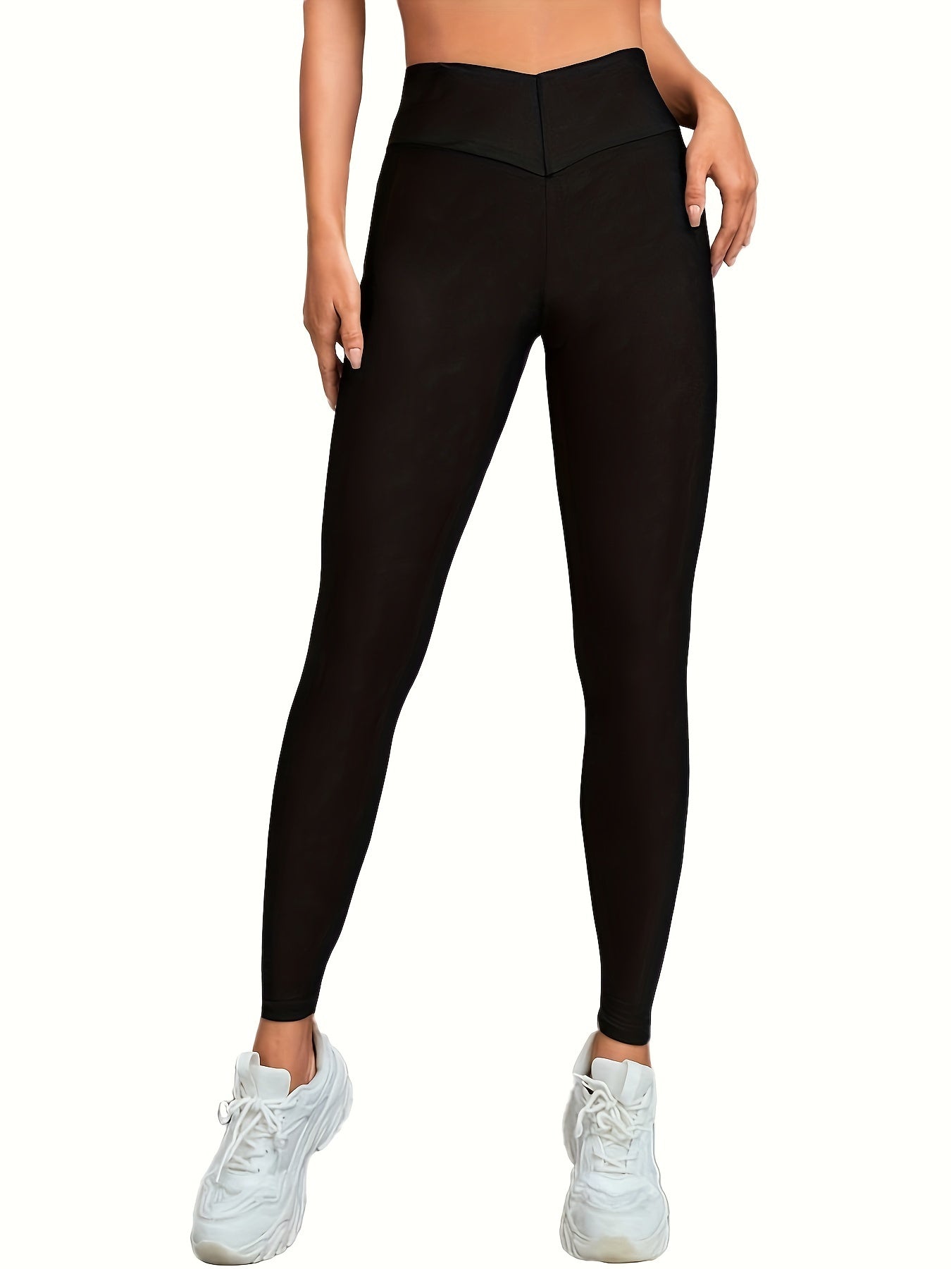 Cross Waist Yoga Pants High Stretch Leggings