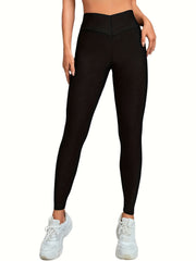 Cross Waist Yoga Pants High Stretch Leggings