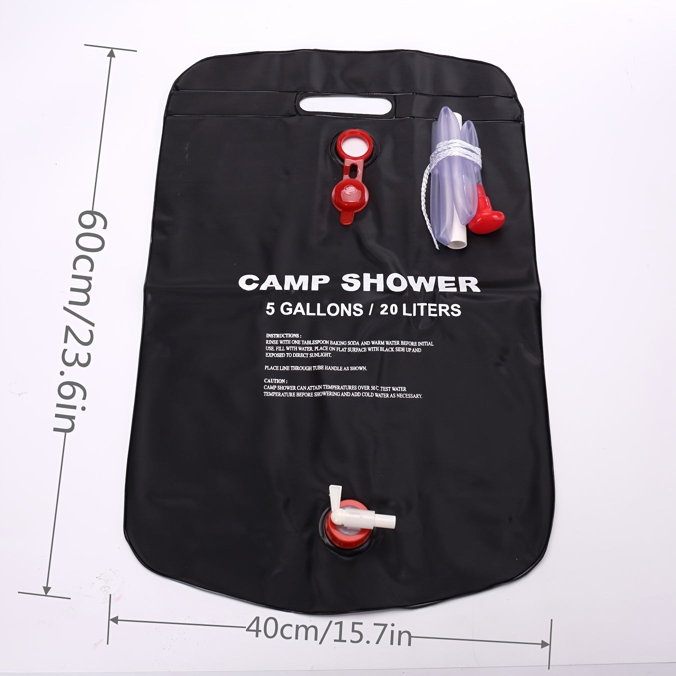 20L Solar Camping Shower Bag for Outdoor Travel and Hygiene