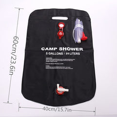 20L Solar Camping Shower Bag for Outdoor Travel and Hygiene