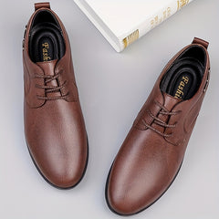 Men's Pointed Toe Lace Up Loafer Shoes British Style Formal Shoes