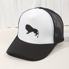 Animal Print Mesh Trucker Hat Unisex Breathable Sunscreen Dad Hat
