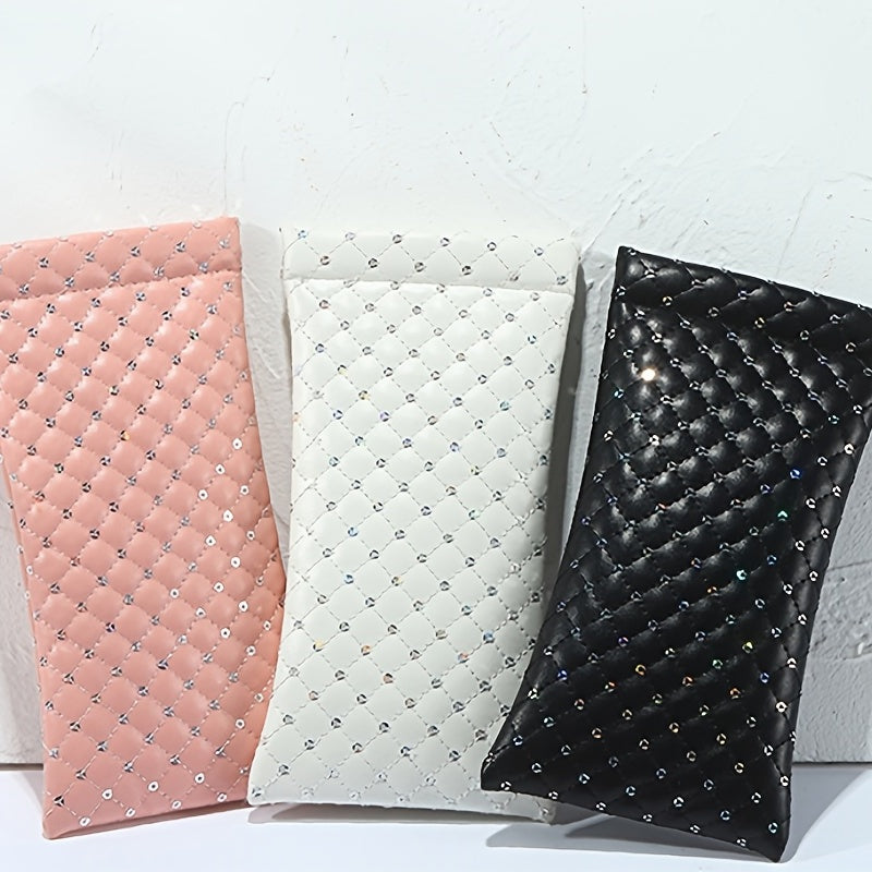 Sunglasses Bag PU Leather Glasses Storage Box