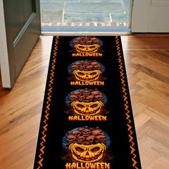 Halloween Skull Head Pattern Carpet - Creative Area Rug for Dining Living Bedroo