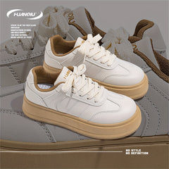 HUANQIU Women's Lace-up Outdoor Sports Sneakers