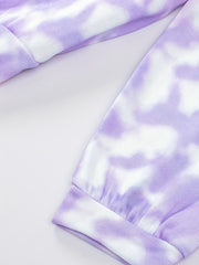 Long Sleeve Tie Dye Sports Sweatshirt Women's Pullover