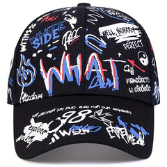 Unisex Sunshade Breathable Baseball Cap with Graffiti