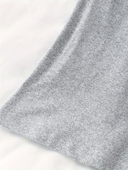 3pcs Solid NightDress Short Sleeve Crew Neck Pajama Dress
