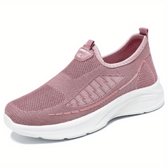 Women's Mesh Platform Slip On Sneakers Lightweight Low Top Shoes