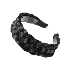 Synthetic Braided Hairband Wide Plaited Braids Headband