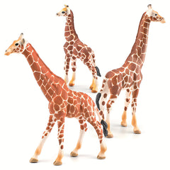 Lifelike Giraffe Figurine PVC Wild Animal Toy Educational Play & Home Decor