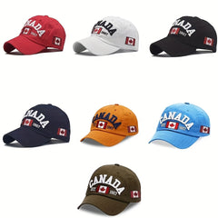 Embroidery Canada Letter Print Casual Baseball Cap Men's Peaked Cap