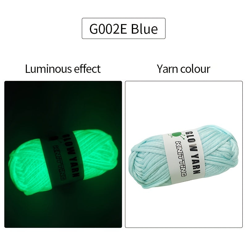 Polyester Luminous Filler Yarn Glow In The Dark Yarn for Crocheting and Knitting