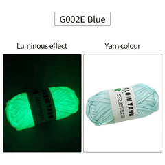Polyester Luminous Filler Yarn Glow In The Dark Yarn for Crocheting and Knitting