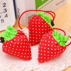 Strawberry Folding Shopping Bag Portable Eco Friendly Grocery Bag