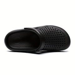 Men's Breathable No Tie Slip On Clog Sandals Casual Outdoor Walking Shoes