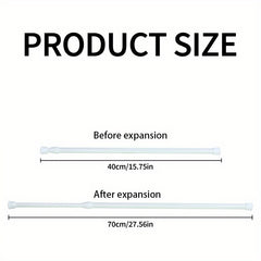 1pc Spring Loaded Curtain Rod Extendable Telescopic Tension Pole Shower Rail