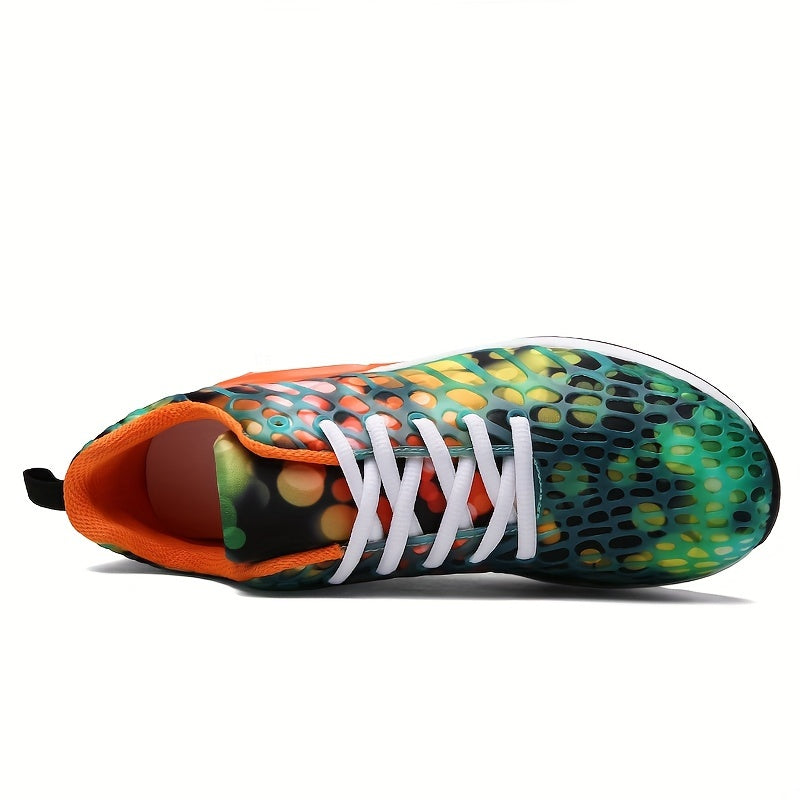 Women's Block Printing Non-slip Running Shoes with Air Cushion