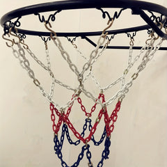 18in Steel Basketball Net Heavy Duty Replaceable S Hook Outdoor Courts