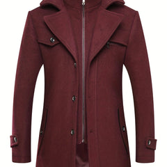 Men's Winter Thick Warm Zip Long Jacket