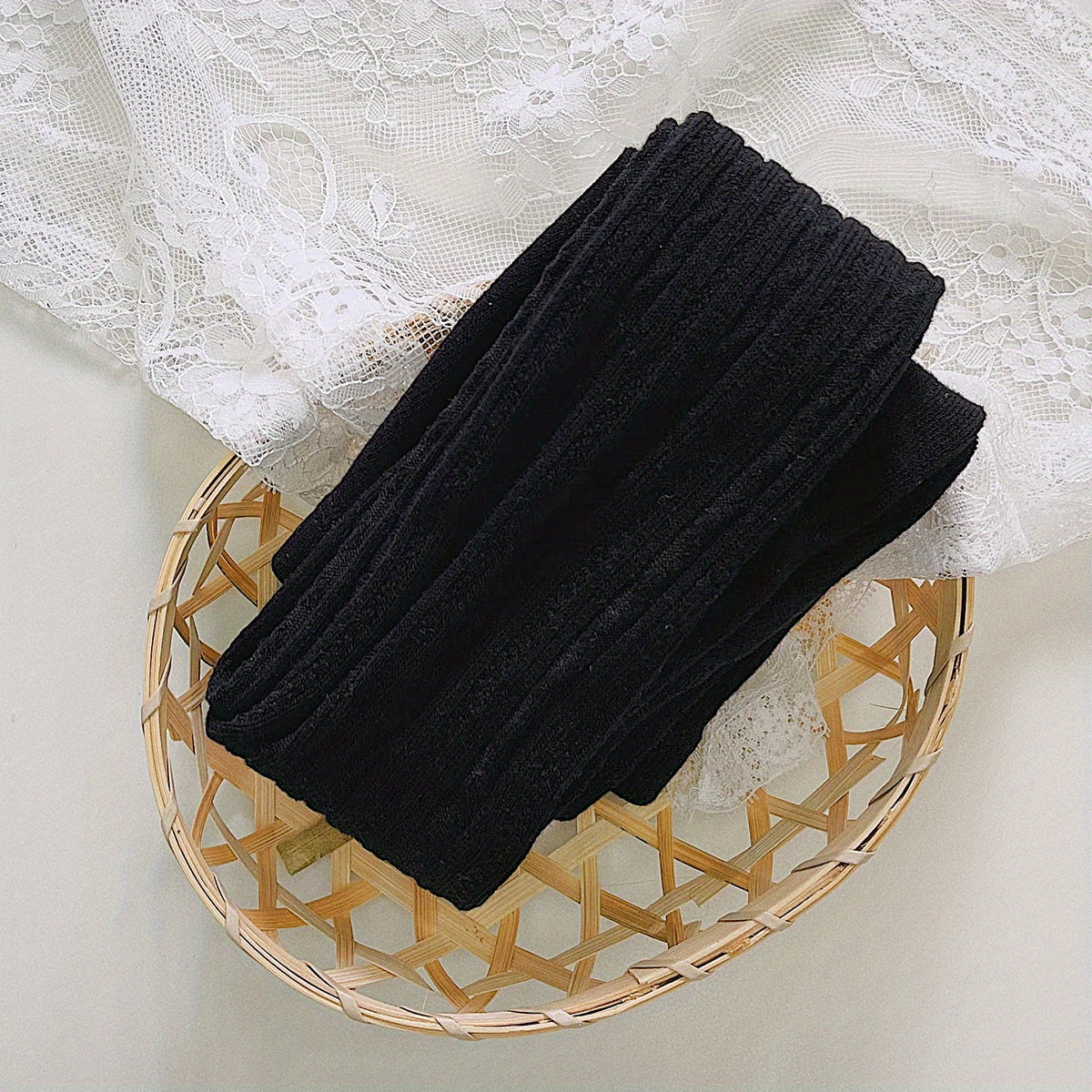 Casual Knit Elastic Pantyhose for Girls