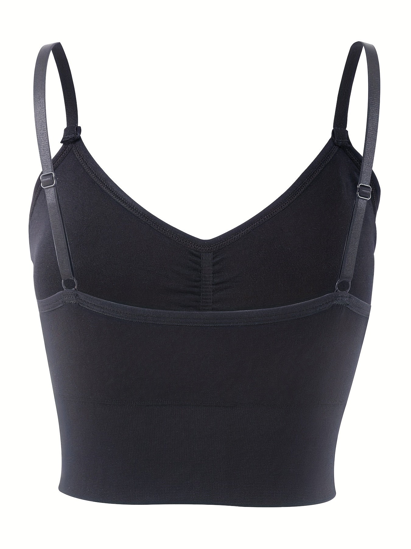 Plus Size Ruched Wireless Bralette Full Cover Longline Bra