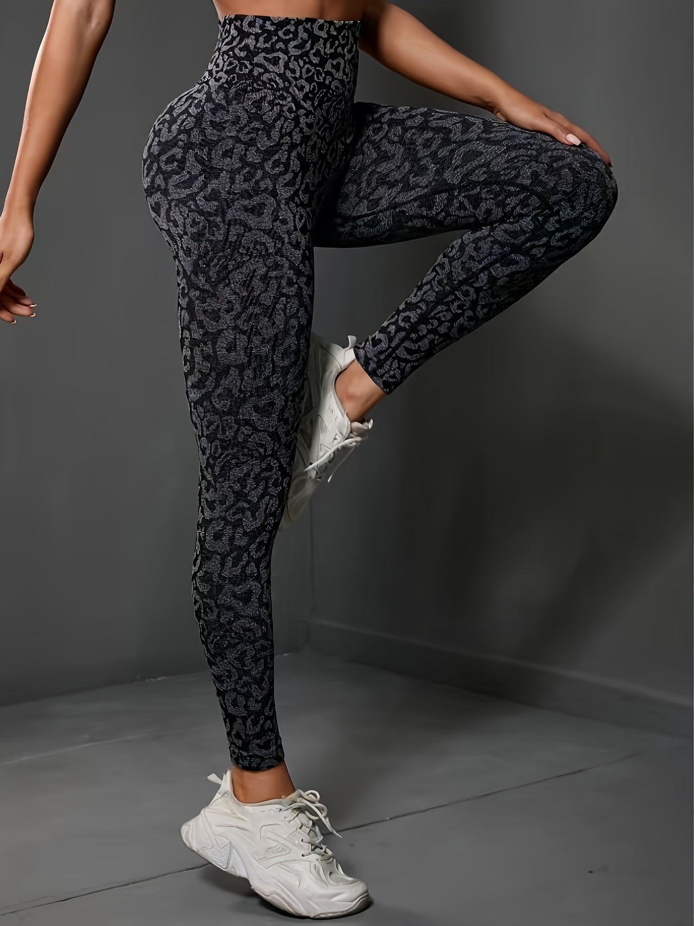 Leopard Print High Waist Yoga Leggings