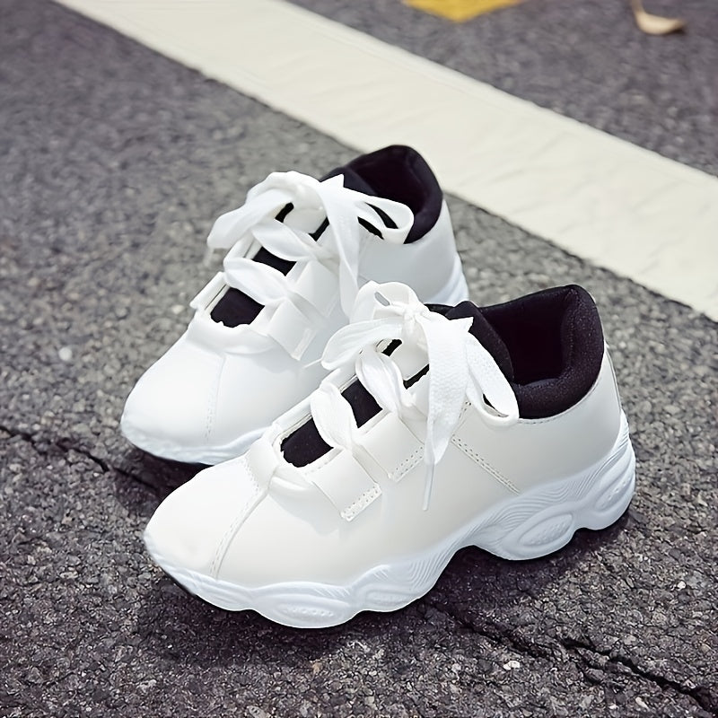 Women's Chunky Sneakers Lace Up Platform Running Shoes