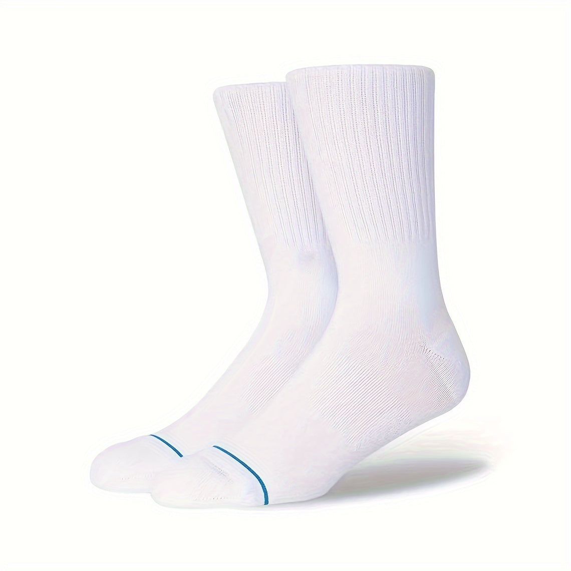 3 Pairs Solid Mid calf Casual Socks for Men