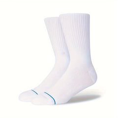 3 Pairs Solid Mid calf Casual Socks for Men
