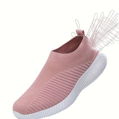 Women's Lightweight Mesh Slip-On Sneakers for Outdoor Walking