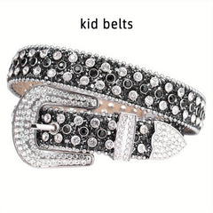 Kids Rhinestones Belt for Pants Jeans