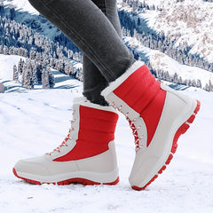 Faux Fur Lined Snow Boots - Keep Warm and Stylish