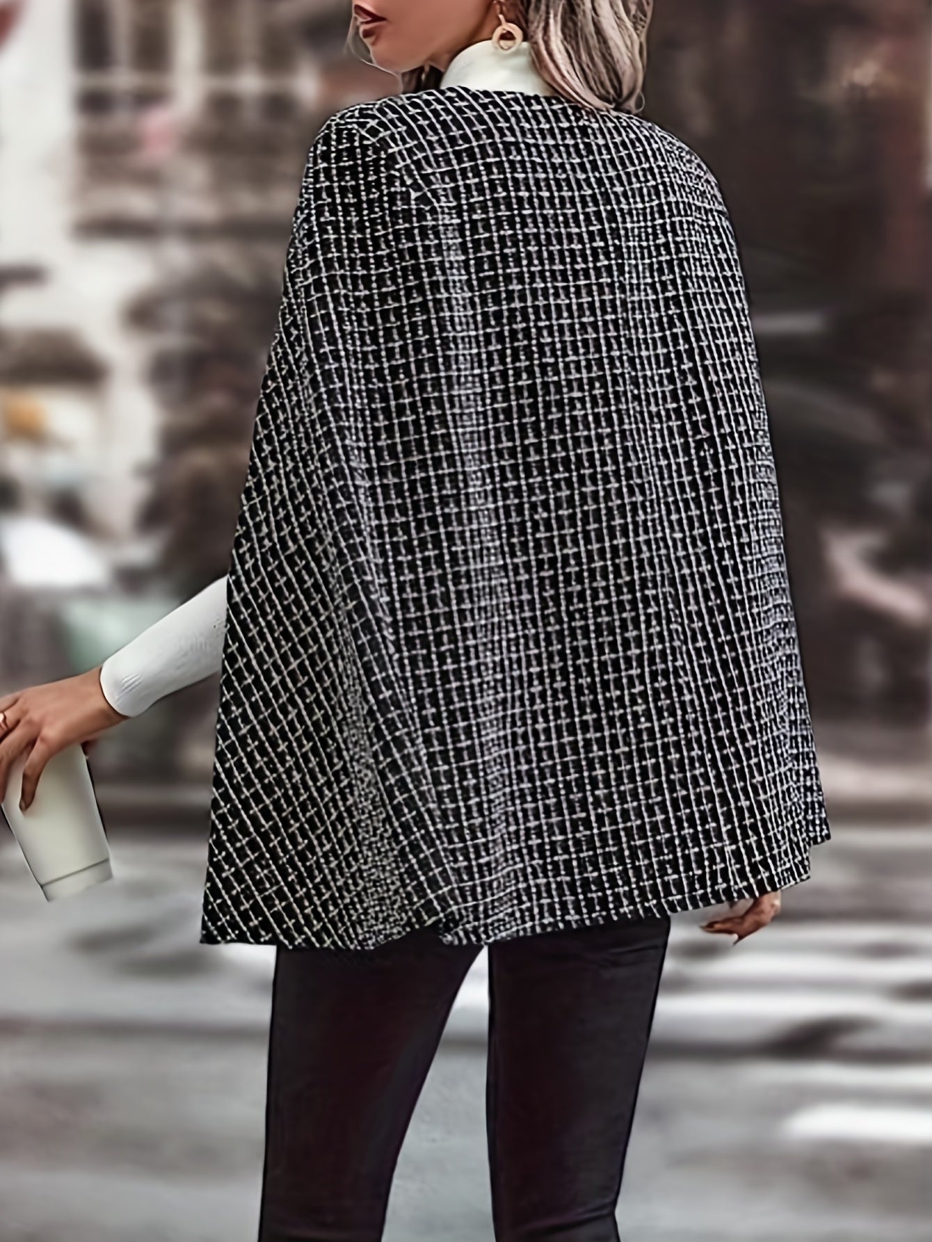 Long Sleeve Blazer Single Breasted Open Front Outerwear Women's