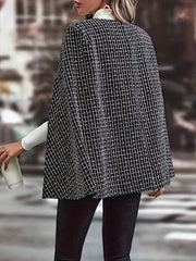Long Sleeve Blazer Single Breasted Open Front Outerwear Women's