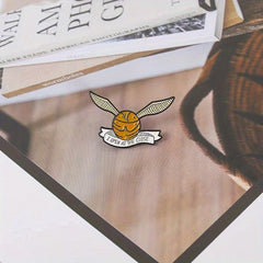 Cartoon Ball With Wings Enamel Pin Brooch