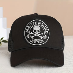 Skull Embroidery Baseball Cap Outdoor Casual Sunshade Sunscreen Hat